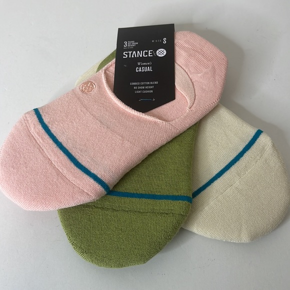 Stance Accessories - Stance Womens Casual 3 Pairs No Show Socks Rock Solid 3 Pack Pink